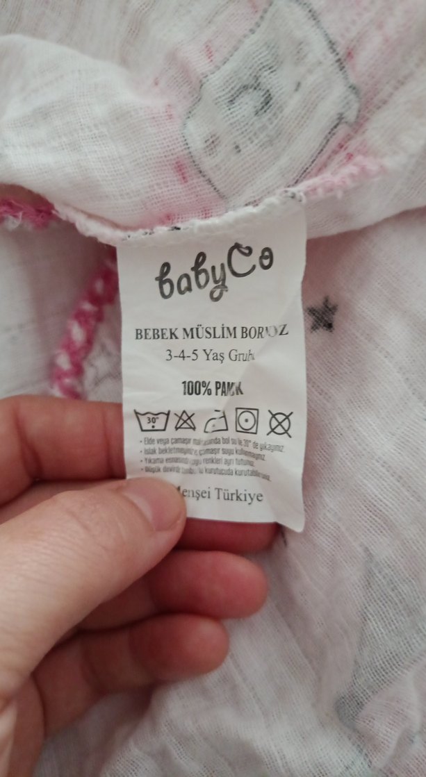 Kızlar için Pembe Baskılı Poncho - Görsel 4