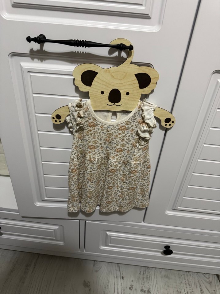 Kız Çocuk Bohem Desenli Fırfırlı Elbise - Görsel 2