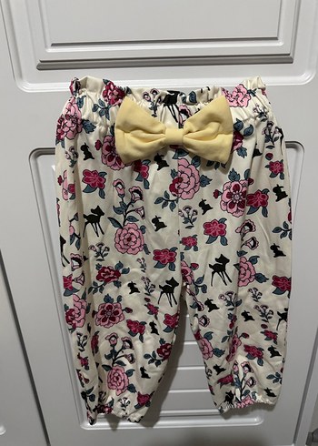 Sarı Uzun Kollu Fırfırlı Bebek Kız Takımı - Görsel 2