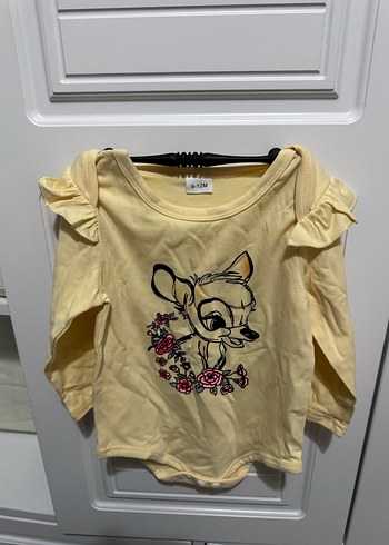 Sarı Uzun Kollu Fırfırlı Bebek Kız Takımı - Görsel 3