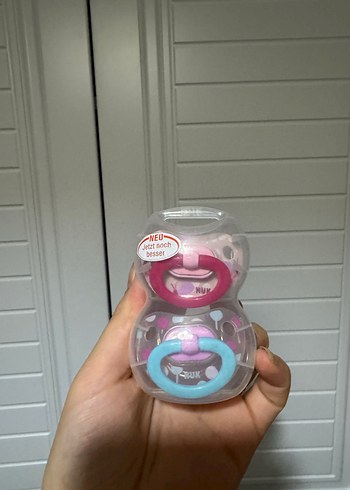 Pastel Pembe NUK Biberon Emziği - Görsel 3