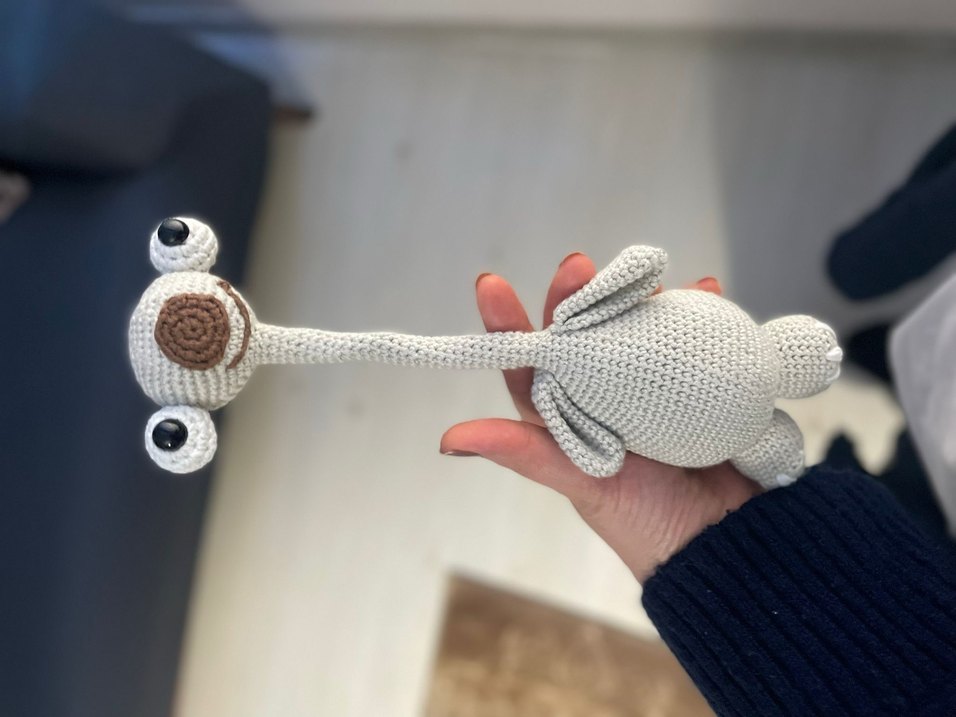 Gri El Örgüsü Peluş Oyuncak SİD - Görsel 2