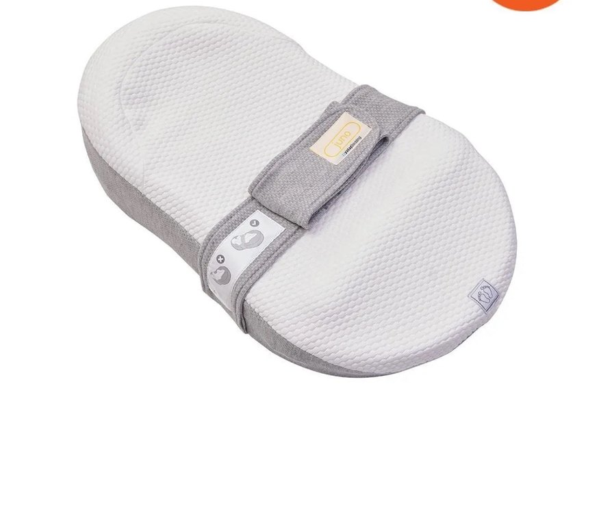 Pamuklu Gri Bebek reflü yatağı - Görsel 2