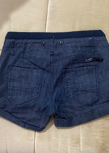 36 Beden Kadın Lacivert Mini Kot Şort