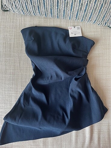 Zara şık straplez bluz
