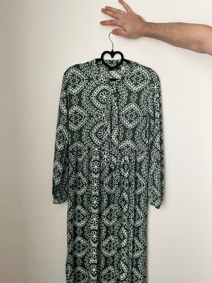 Tesettür Yeşil Elbise - Görsel 2