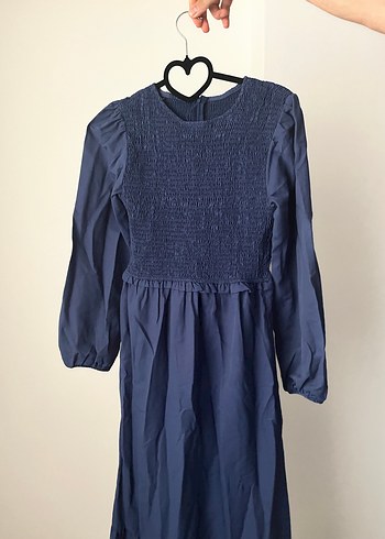 Lacivert Tesettür Elbise - Görsel 2