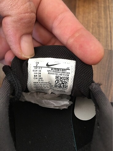 38 Beden Nike spor ayakkabı
