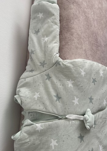 Su yeşili Yıldız Desenli Bebek Uyku Tulumu - Görsel 4