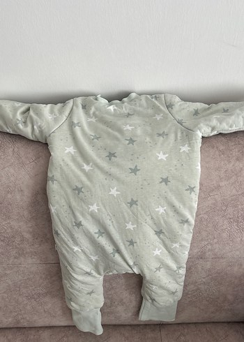 Su yeşili Yıldız Desenli Bebek Uyku Tulumu - Görsel 2