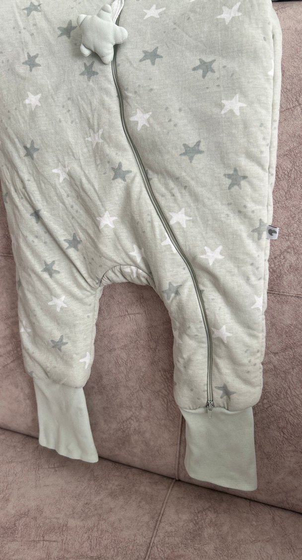 Su yeşili Yıldız Desenli Bebek Uyku Tulumu - Görsel 5