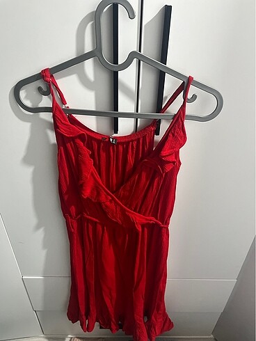 s Beden Kırmızı mini elbise