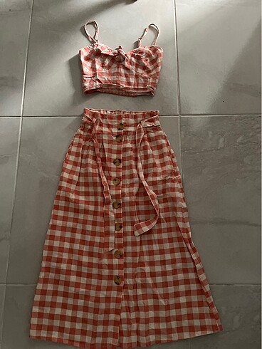 xs Beden Stradivarius yazlık alt üst takım