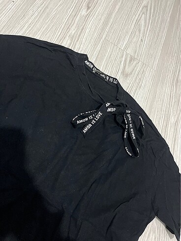 Zara siyah tshirt