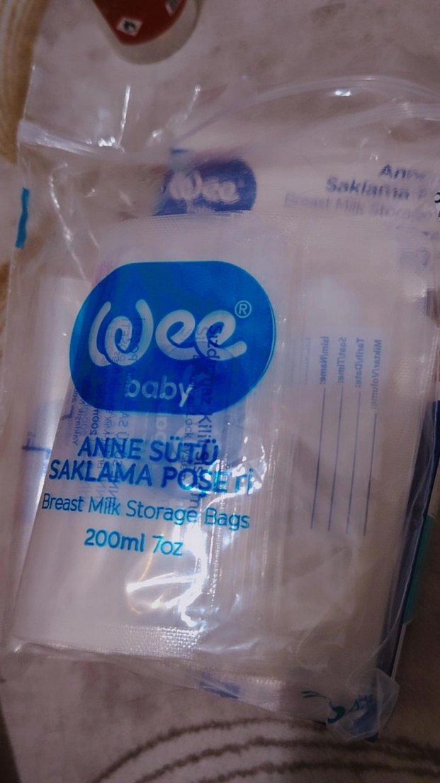 Anne Sütü Saklama Poşeti 200ml 20'li - Görsel 2