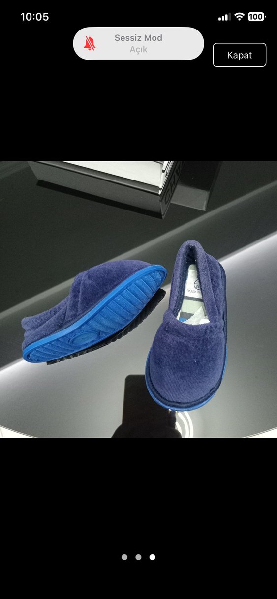 Christian Dior Erkek Mavi Ev Terliği Velcro - Görsel 3