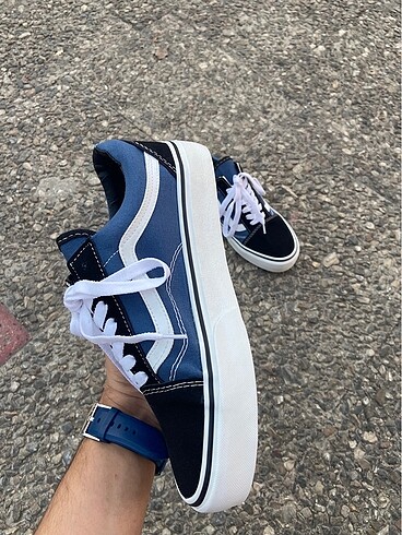 36 Beden mavi Renk Vans old Skool NAVY