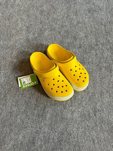 42 Beden Crocs crop bant sarı