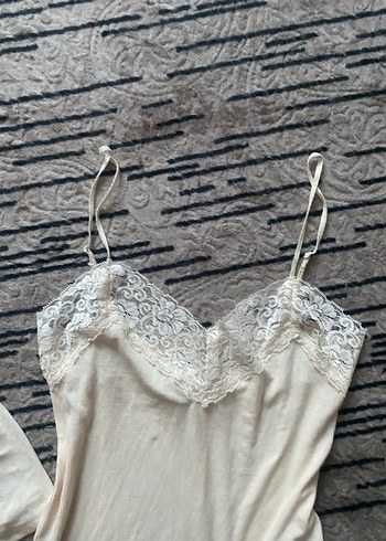 Zara Dantel Detaylı Beyaz V-Yaka Kadın Body