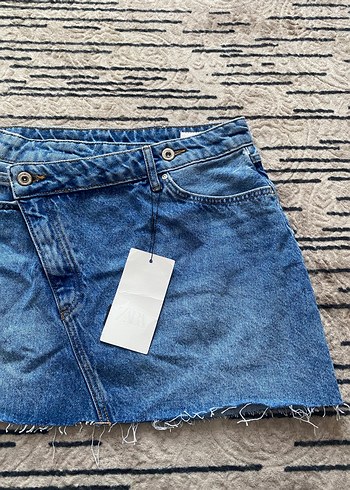 m Beden Zara Capraz Model Mini Denim/Kot Etek