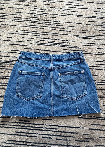 Zara Zara Capraz Model Mini Denim/Kot Etek