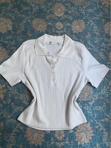 polo yaka düğmeli body