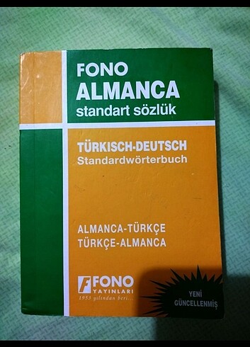 Almanca Türkçe Fono sözlük 