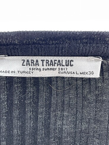 l Beden siyah Renk Zara Bluz %70 İndirimli.