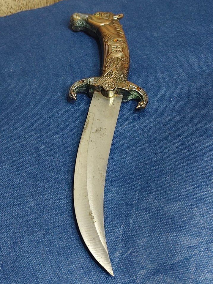 Dekoratif Kurt Başlı Kama - Görsel 3