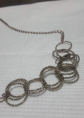 Yılan Desenli Zincir Detaylı Kadın Kolye - Görsel 3