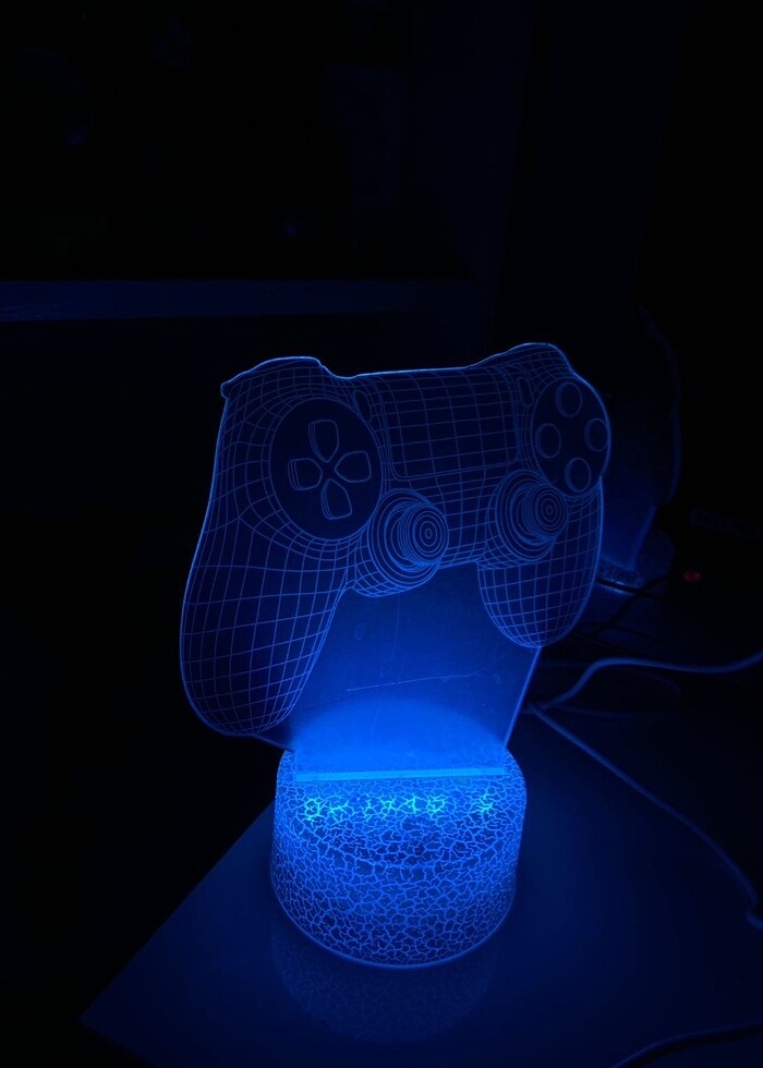 PLAY STATİON RENKLİ IŞIKLANDIRMA gece lambası - Görsel 3