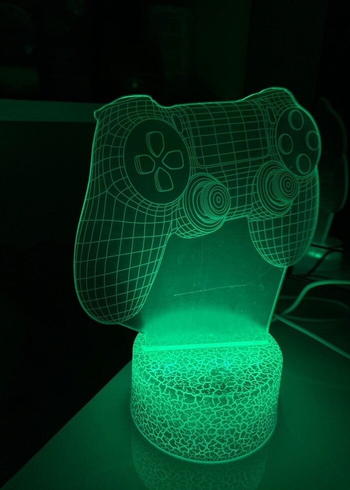 PLAY STATİON RENKLİ IŞIKLANDIRMA gece lambası - Görsel 2