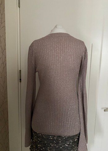 H&M Bej Triko Kadın Uzun Kollu Kazak
