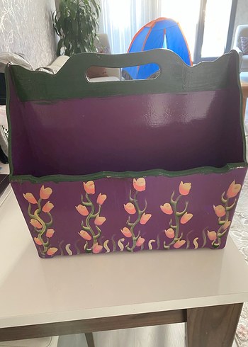 Mor Çiçek Desenli ahşap düzenleyici - Görsel 2