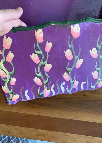 Mor Çiçek Desenli ahşap düzenleyici - Görsel 6