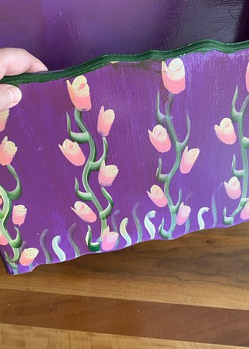 Mor Çiçek Desenli ahşap düzenleyici - Görsel 7