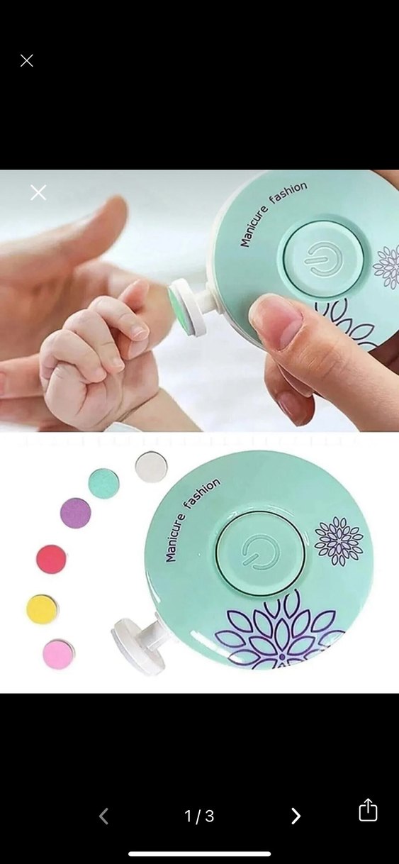 Elektrikli Manikür Seti - Bebek ve Yetişkin - Görsel 3