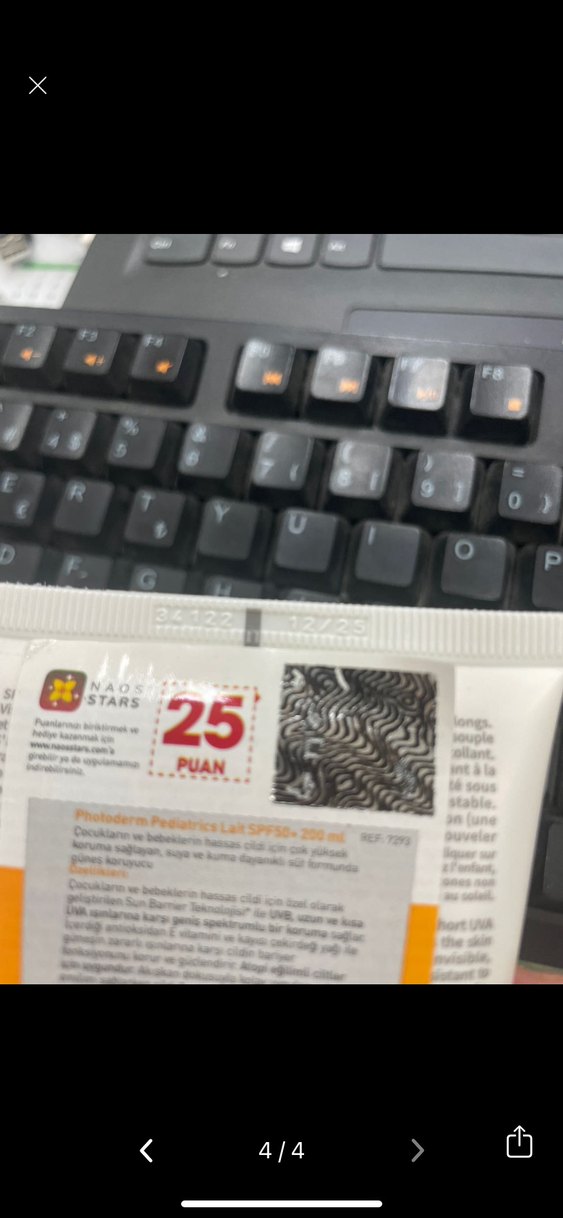 Bioderma Photoderm Pediatrics Güneş Koruyucu Süt SPF 50 bebek - Görsel 4