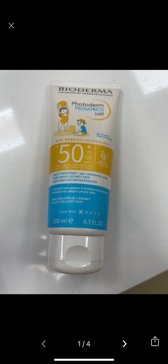 Bioderma Photoderm Pediatrics Güneş Koruyucu Süt SPF 50 bebek - Görsel 2