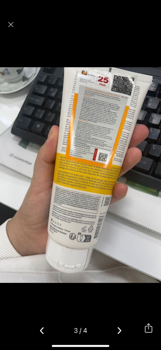 Bioderma Photoderm Pediatrics Güneş Koruyucu Süt SPF 50 bebek - Görsel 3