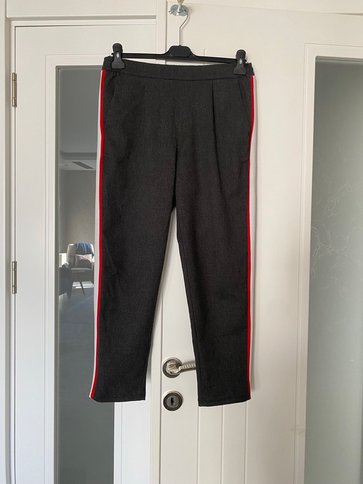 Kadın yüksek bel kumaş pantolon - Görsel 5