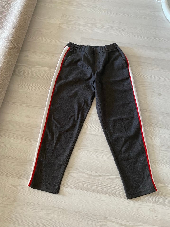 Kadın yüksek bel kumaş pantolon - Görsel 2