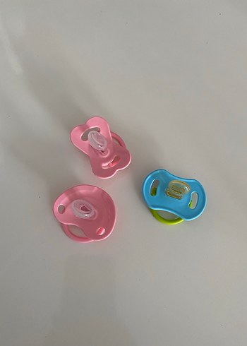 Renkli Bebek Emzik Seti, 3 adet weebayb - Görsel 6