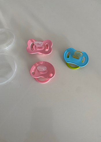 Renkli Bebek Emzik Seti, 3 adet weebayb - Görsel 2