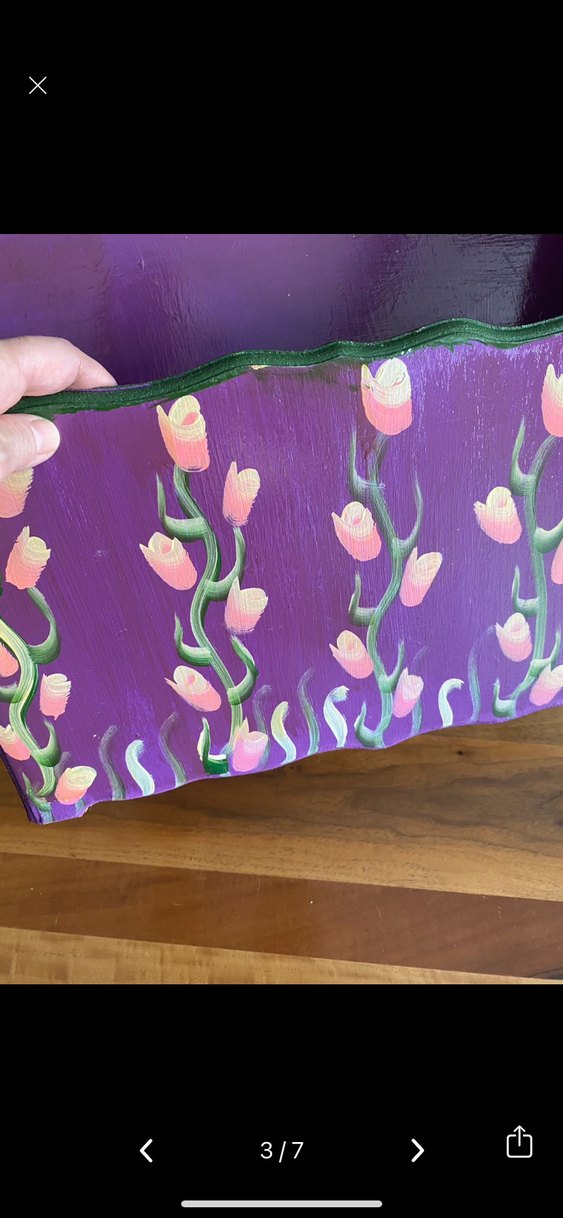 Mor El Boyaması Sepet ve Saklama Kutusu - Görsel 4