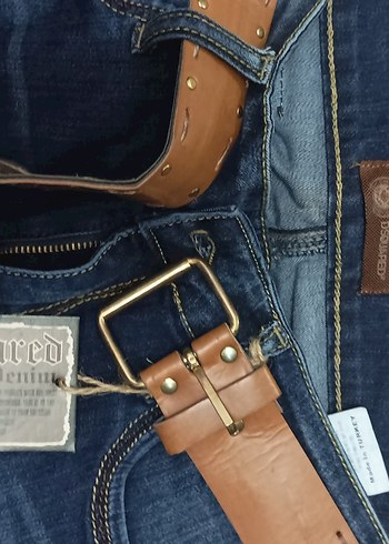 Diğer Kadın Kahverengi Kemerli Denim Şort