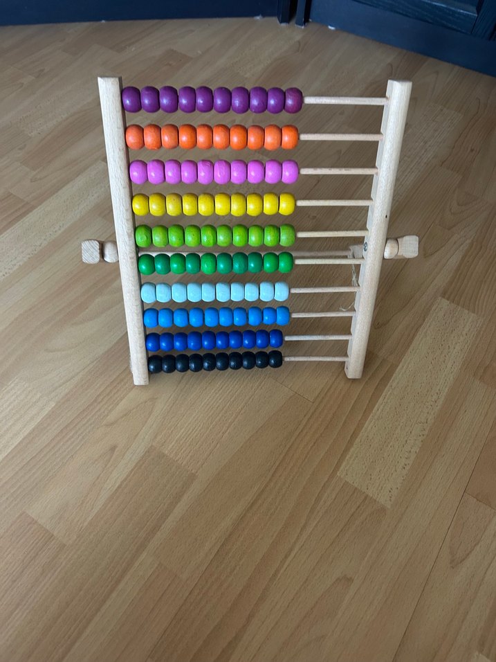 Renkli Ahşap Abaküs Eğitim Oyuncağı - Görsel 2