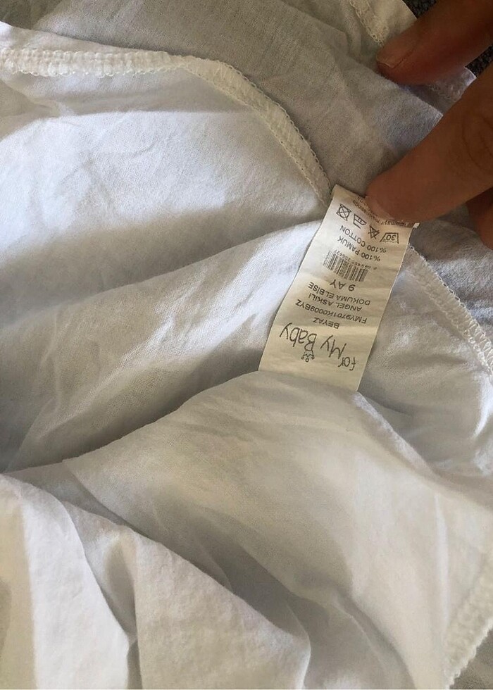 Kız bebek beyaz elbise - Görsel 4