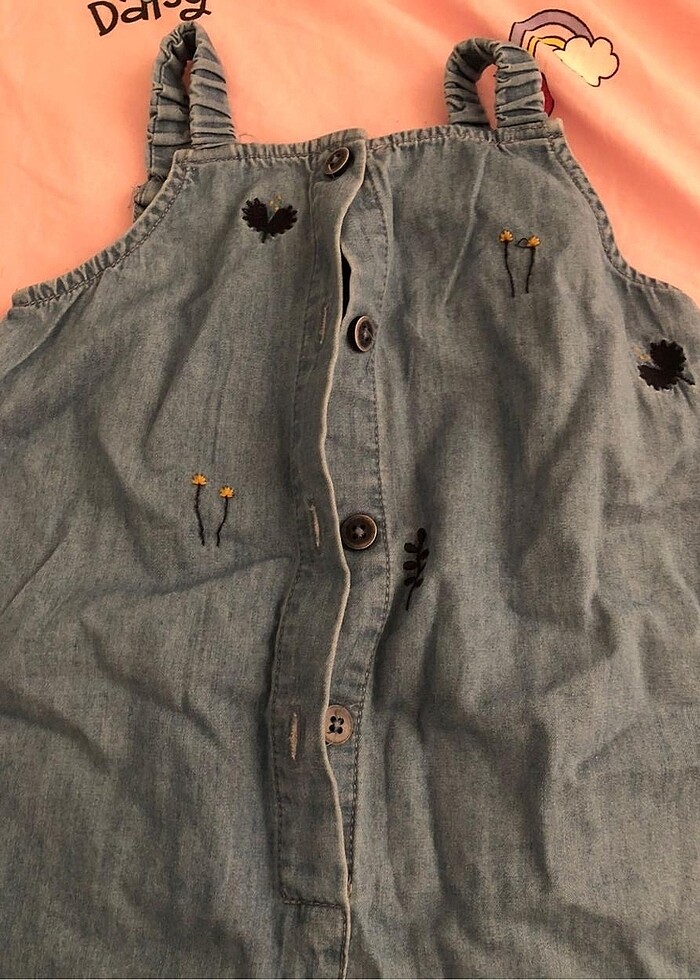 Mamino kız çocuk kot tulum - Görsel 3