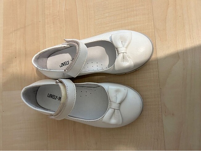 Beyaz babet ayakkabı - Görsel 6